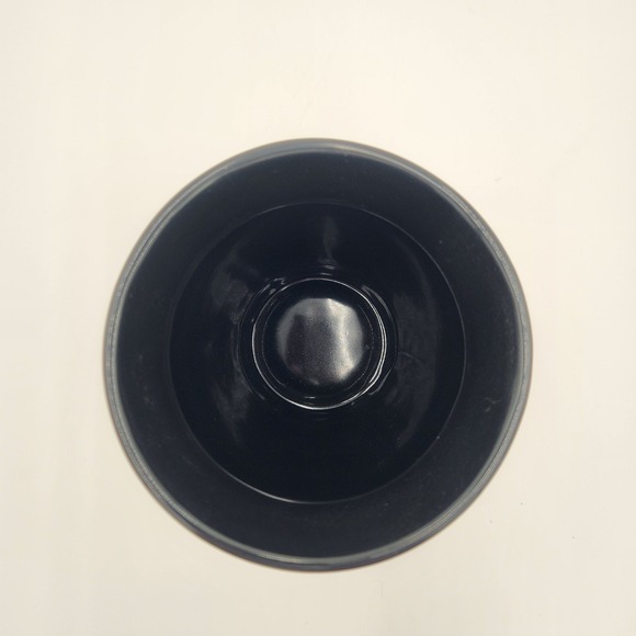 Vintage 1960s Poole Pottery England Signed Matte Black With Drip Glaze 10" Vase - Picture 6 of 16